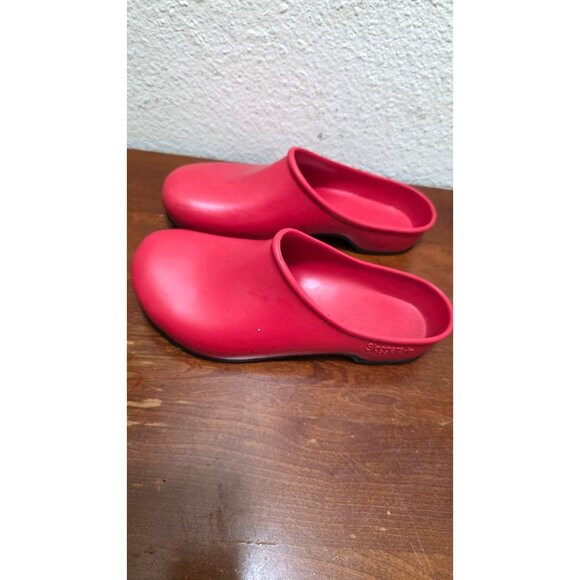 Sloggers Red Women's Waterproof Garden Clogs Size 7 - Picture 4 of 7